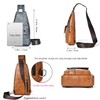 A-QMZL Men's Shoulder Bag Backpack One Shoulder Men's Leather Shoulder