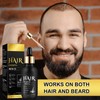 VEQENIFY Bartwuchsmittel männer, Beard Growth Kit mit DermaRoller, Bartwuchs Kit,