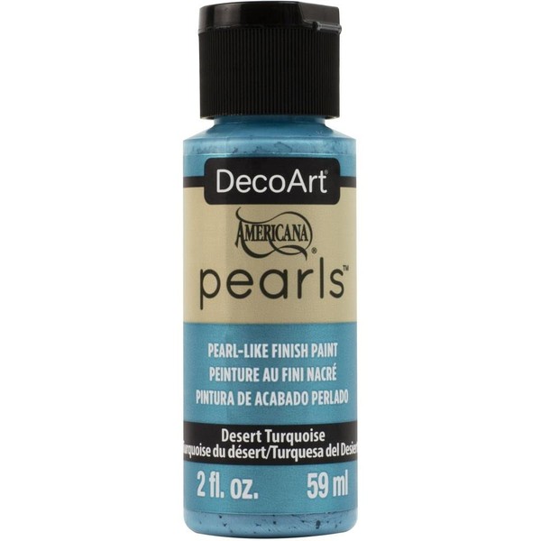 Deco Art Pearls Paint 2OZ, Desert Turquoise, One Size