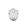 uxcell 4pcs Zinc Alloy Wardrobe Closet Rod Bracket, Shower Curtain