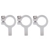 3Pcs Tube Clamp Hub Aluminum Shaft Clamping M4 Thread Mounting