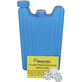 Hidden Alcohol Flask By Smuggle Mug | Ice Box Cooler Design | Disguised Container for Liquor | Concealed Bottle to Hide Booze | Cruise Containers for Travel