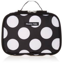 ハンナフラ(Hanna Hula) おむつポーチ(マルチポーチ) ブラックドット