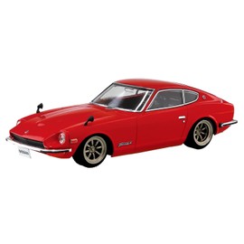 Aoshima Bunka Kyozai 1/32 The Snap Kit Series Nissan S30 Fairlady Z Custom Wheel (Red) Color Coded Plastic Model 13-SP1