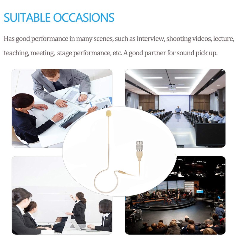 Sujeetec Headset Headworn Microphone - Hirose 4 Pin Plug Head