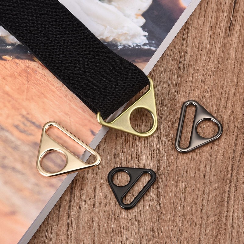 QUARKZMAN Triangle Buckle Adjuster, Pack of 10 2 Inch Triangle