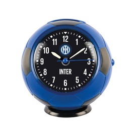 Seven Sveglia al Quarzo Inter a forma di Pallone, Nero Azzurro, Bambini e Ragazzi, Squadra di Calcio, Idea regalo per tifosi
