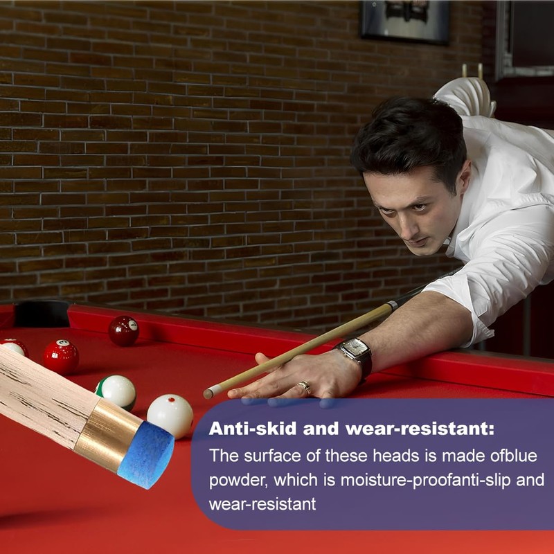 Cue Tips, 20 Pack 10 mm Billiard Replacement Tips, Cue