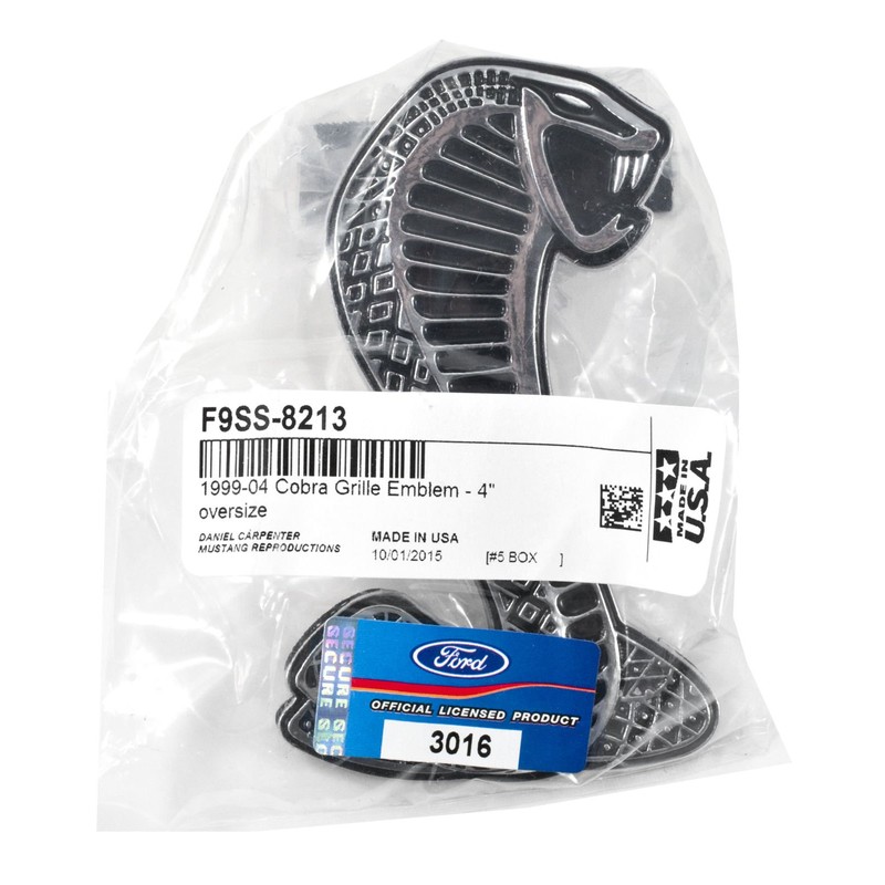 1999-2004 Mustang 9pc Front Grille Kit - Cobra Emblem