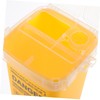 FRCOLOR Small Sharps Container with Lid Waste Bin for Disposal
