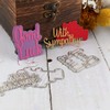 Briartw Encouraging Word Phrases Sentiments Cutting Dies Stencil for DIY