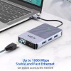 MCY USB C Docking Station, MCY 8-in-1 Laptop Docking Station