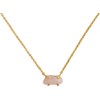 LuckyLy Collares para Mujer Baño Oro 18K con Piedras Naturales