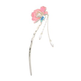 FOMIYES Elegant Peony -shaped Hairpin Ancient Chinese Hair Pin for Women's Hair Dressings