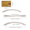 Amerdeco 10 Pack Brushed Satin Nickel 6.3 Inch(160mm) Hole Centers