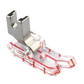 DREAMSTITCH 31461-L Prensatelas de 1/4 pulgada con vista transparente para todo tipo de cantantes, hermanos, Babylock, Euro-Pro, Janome, Kenmore, Blanco, Juki, Simplicidad, Elna máquina de coser 602L