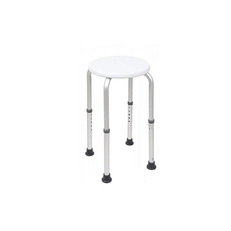 Homecraft Aluminium Shower Stool, Circular Seat, 50.8-61cm