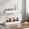 SPACELEAD Slim Storage Cart 4 Tier,Bathroom Organizer Rolling Utility, Mobile