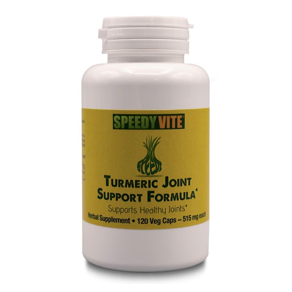 Organic Turmeric Joint Aid Formula Combo* with Ginger Cayenne & Frankincense SpeedyVite® - Supports Healthy Joints* (1 x 120 Veg. Caps)