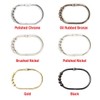 2LB Depot Wide Shower Curtain Rings / Hooks Set, Decorative Polished Chrome