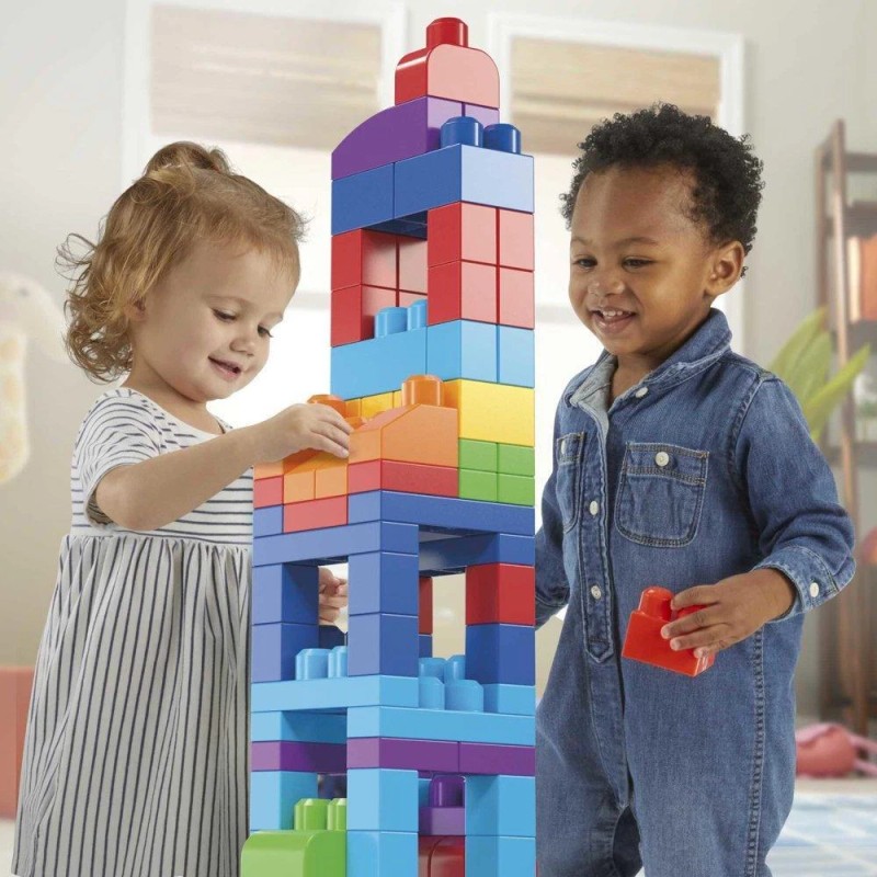 Mega Bloks Big Building Bag Toy Block Set (80 Blocks),