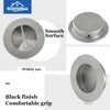 HOMOTEK 2 Pack Round Sliding Closet Door Handles Diameter 2-1/2