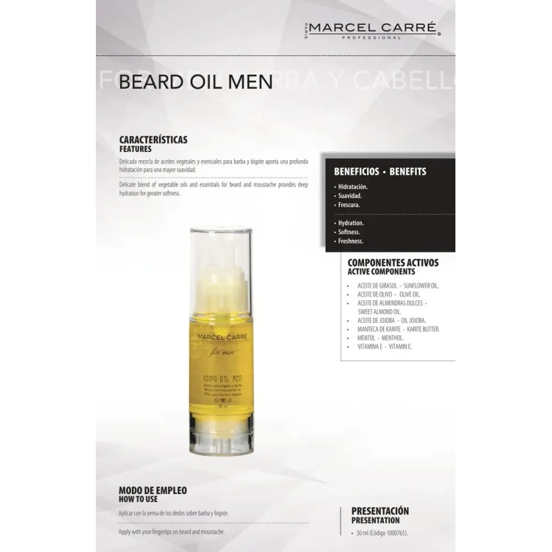 Marcel Carré Aceite De Hidratación Profunda Para Barba 30ml