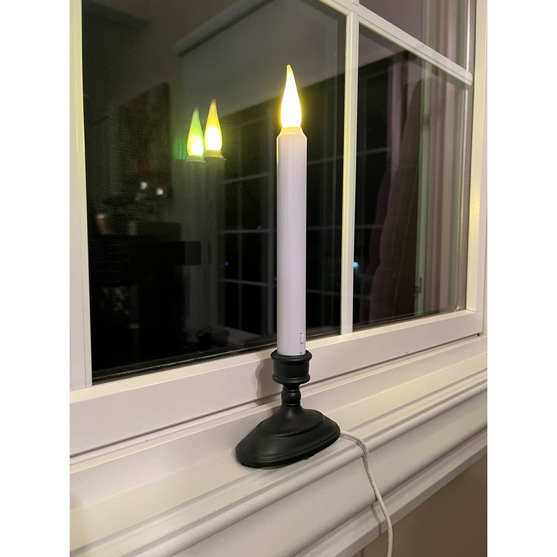 612 Vermont LED Electric Window Candles with Sensor Dusk to