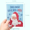 Sleazy Greetings Rude Christmas Card for Adults - 'Santa Knows'