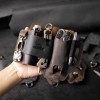 topstache Leather Multitool Sheath,EDC Belt Organizer for Work and Daily