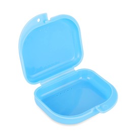 Annhua Denture Case, Aligner Case, Denture Storage Box, Dental Orthodontic Retainer Box, Mouth Training, Mouthpiece Case, Orthodontic Case, Easy to Carry, Blue