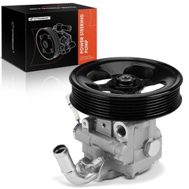A-Premium Power Steering Pump, with Pulley, Compatible with Mitsubishi Lancer 2003 2004 2005 2006 2.0L, Replace # 19319463