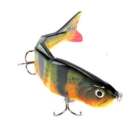 10in Multi Jointed Swimbait Fishing Lures Bait,4 Segment Big Giant Sinking Fishing Bass Lures,Crankbaits Swimbaits with Treble Hook