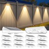 Solar Fence Lights Outdoor ,3000/4500/6000K 13 Mode, 16 Pack Fence
