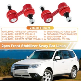 X AUTOHAUX No.K750049 2pcs Front Sway Bar Links Stabilizer Link Kit for SUBARU Forester Impreza Legacy Outback 2005-2009 for SUBARU WRX 2014 Suspension Kit