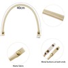 alwaiiz Pack of 2 Press Stud Bag Handles, Leather, Replacement