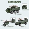 Shellvcase Diecast Military Vehicles, 6 Pack Army Toys Assorted Alloy