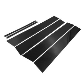 X AUTOHAUX 6pcs Door Window Pillar Post Protector Cover Trim for Toyota Corolla 2014-2018