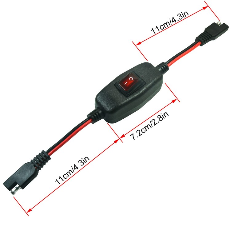 FILSHU 1FT 12V SAE to SAE Quick Release Adapter,16AWG SAE