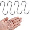 Garosa 4pcs S Ganchos de Acero Inoxidable ganchos en forma de S Ganchos Multiuso Ganchos para colgar para Cocina Baño Dormitorio Oficina para utensilios de cocina baño recámara sartenes ropa bolsas
