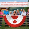 Canada Day Flag Decorations - Folded Flag with Maple Leaf