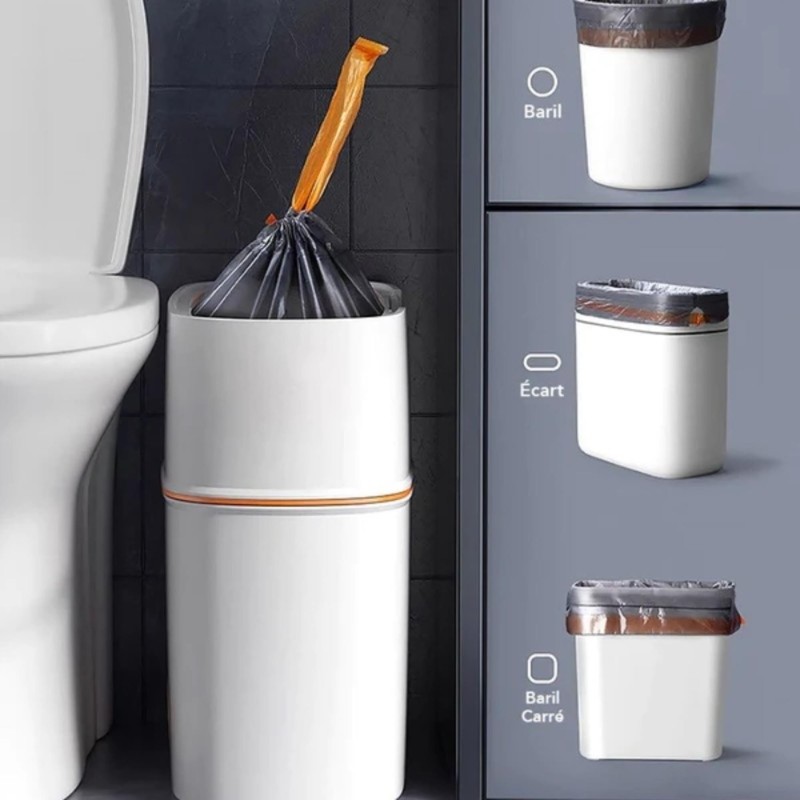 JOYBOS 5 Rolls Drawstring Bin Liners