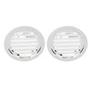 2PCS Round Louvered Air Vent Stainless Steel Marine Grade Rainproof