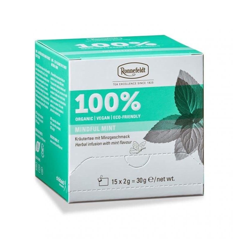 Ronnefeldt 100% Mindful Mint – Infusión de menta orgánica 15