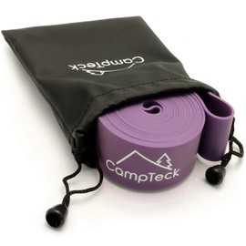 CampTeck Elastic Stretch Band for Ballet, Dance, Yoga, Aerobics, Workout, Pilates, Flexibility etc. – Purple, 225cm / 88.6" (L)