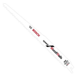 Bosch RSN9V 5-Piece 9 In. 5/8 V TPI Speed for Wood with Nails Reciprocating Saw Blade