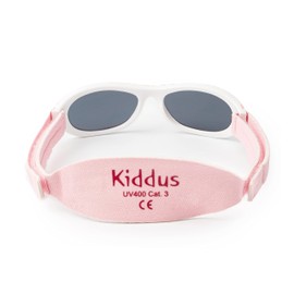 Kiddus Baby Sunglasses for Boys and Girls Aged 0 Months to 2 Years, 100% UV Protection, Super Comfortable with Adjustable, Soft Strap The ideal baby gift. - checked