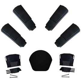 Klober Dry Verge Roof Edging Kit - 28 x Black Dry Verge Units, 1 x Domed Apex End Cap & 2 x Starter Closure Kits