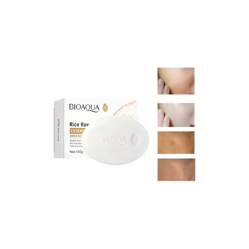 Jabn De Arroz Bioaqua Aclara Elimina Manchas Codos Axila