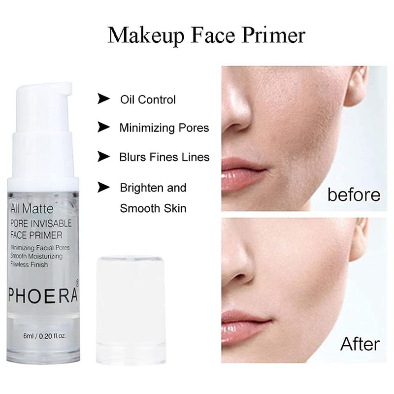 Phoera Foundation, Phoera Primer, Phoera Powder, Concealer Cover Liquid Matte